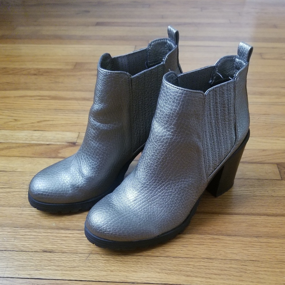 Sam and Libby Champagne Ankle Boots